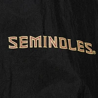 Men's Mitchell & Ness Black Florida State Seminoles Team 3.0 Anorak Half-Zip Hoodie