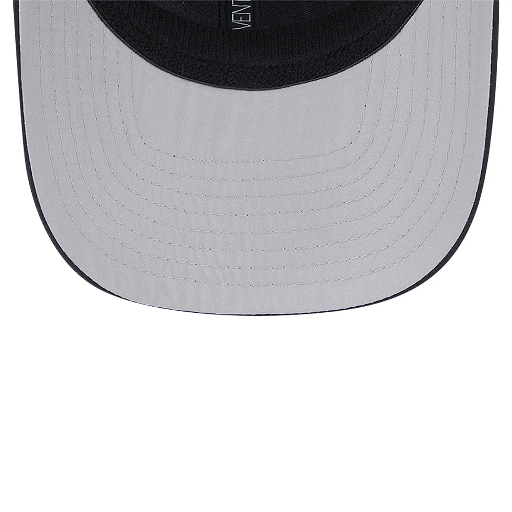 Men's New Era Black/Garnet Florida State Seminoles Striped 9SEVENTY Trucker Stretch-Snap Adjustable Hat
