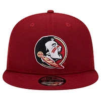 Men's New Era Garnet Florida State Seminoles 9FIFTY Trucker Snapback Hat