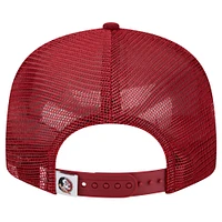 Men's New Era Garnet Florida State Seminoles 9FIFTY Trucker Snapback Hat
