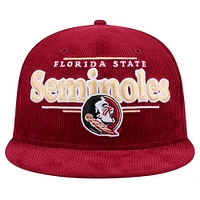 Men's New Era Garnet Florida State Seminoles Display 9FIFTY Snapback Hat