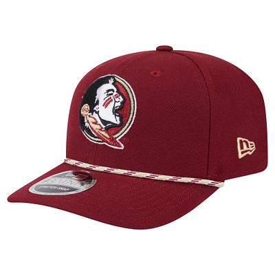 Casquette extensible 9SEVENTY à boutons-pression New Era Garnet Florida State Seminoles Game Day pour homme
