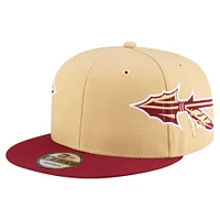 Men's New Era Gold Florida State Seminoles Helmet 9FIFTY Snapback Hat
