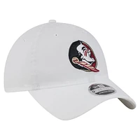 Men's New Era White Florida State Seminoles Active Ripstop 9TWENTY Adjustable Hat
