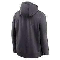 Men's Nike Anthracite Florida State Seminoles Primetime Club Fleece Pullover Hoodie