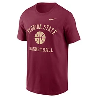 Men's Nike Garnet Florida State Seminoles Basketball Icon T-Shirt