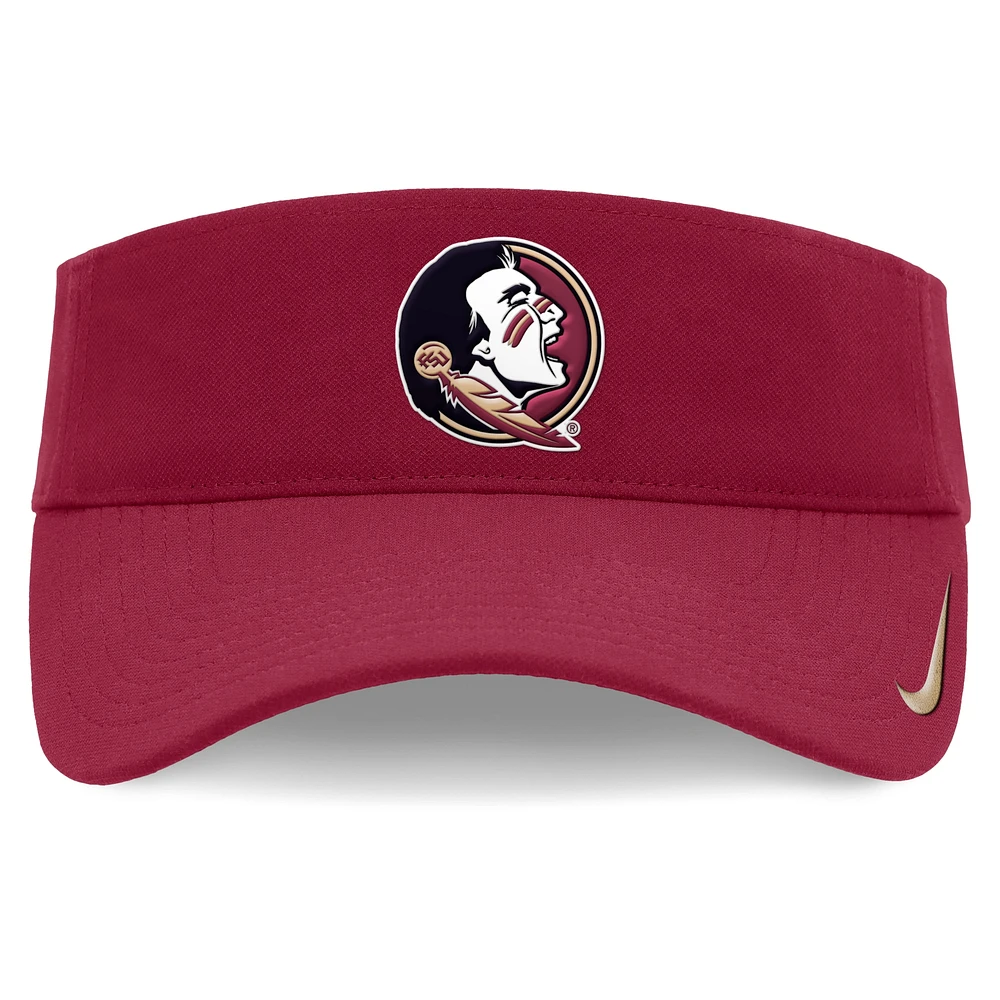 Men's Nike Garnet Florida State Seminoles On-Field Ace Performance Adjustable Visor