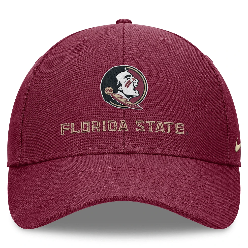 Men's Nike Garnet Florida State Seminoles Primetime Rise Adjustable Hat