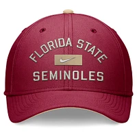 Men's Nike Garnet Florida State Seminoles Primetime Rise Swoosh Flex Hat
