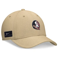 Men's Nike Gold Florida State Seminoles 2024 On-Field Swoosh Flex Hat