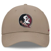 Men's Nike Khaki Florida State Seminoles 2024 On-Field Performance Adjustable Hat