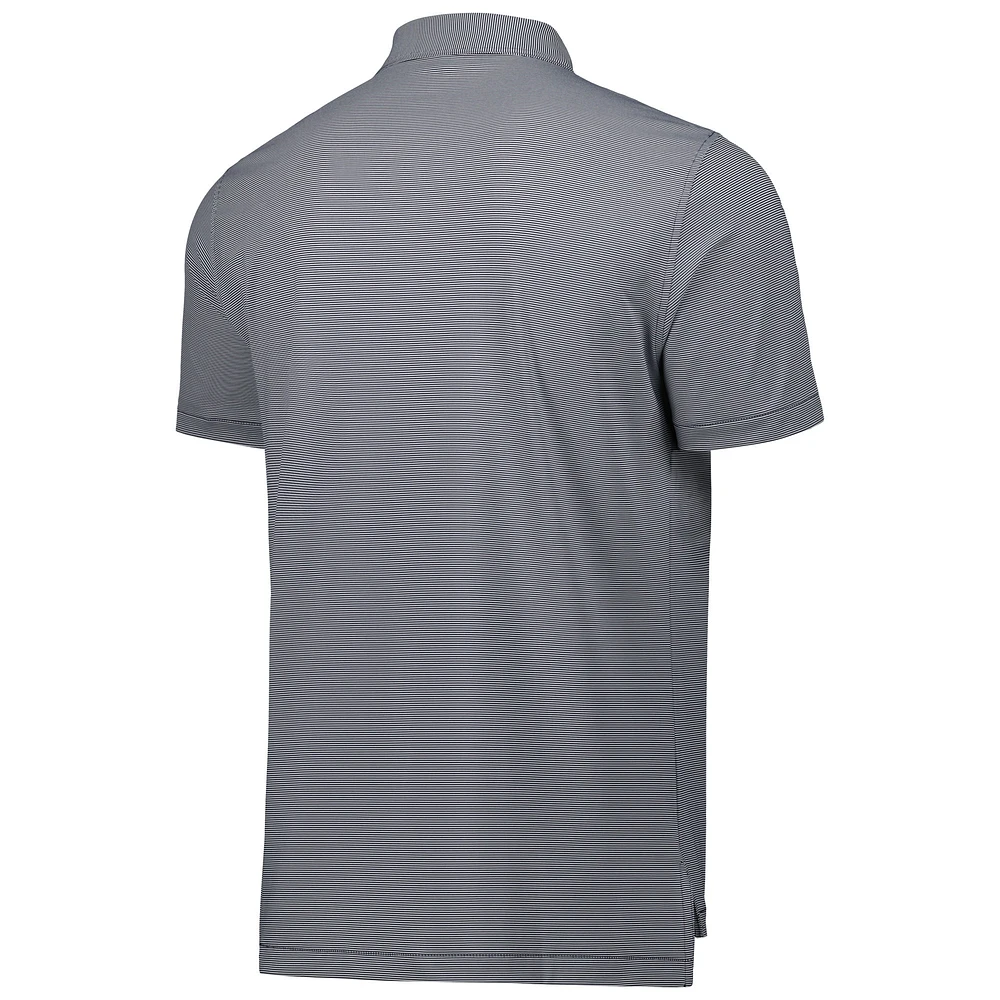 Men's Peter Millar Gray Florida State Seminoles Jubilee Striped Performance Jersey Polo