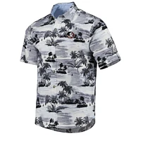 Men's Tommy Bahama Black Florida State Seminoles Tropical Horizons Button-Up Shirt