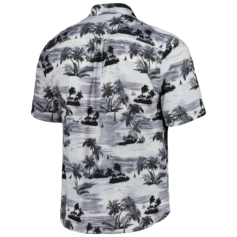 Men's Tommy Bahama Black Florida State Seminoles Tropical Horizons Button-Up Shirt