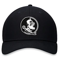 Men's Top of the World Black Florida State Seminoles Spacer Flex Hat