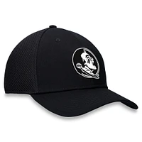 Men's Top of the World Black Florida State Seminoles Spacer Flex Hat