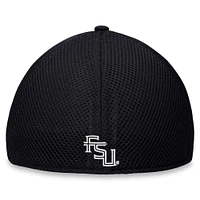 Men's Top of the World Black Florida State Seminoles Spacer Flex Hat
