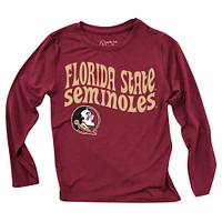 Toddler Wes & Willy  Florida State Seminoles Long Sleeve Top and Striped Tri-Blend Leggings Set