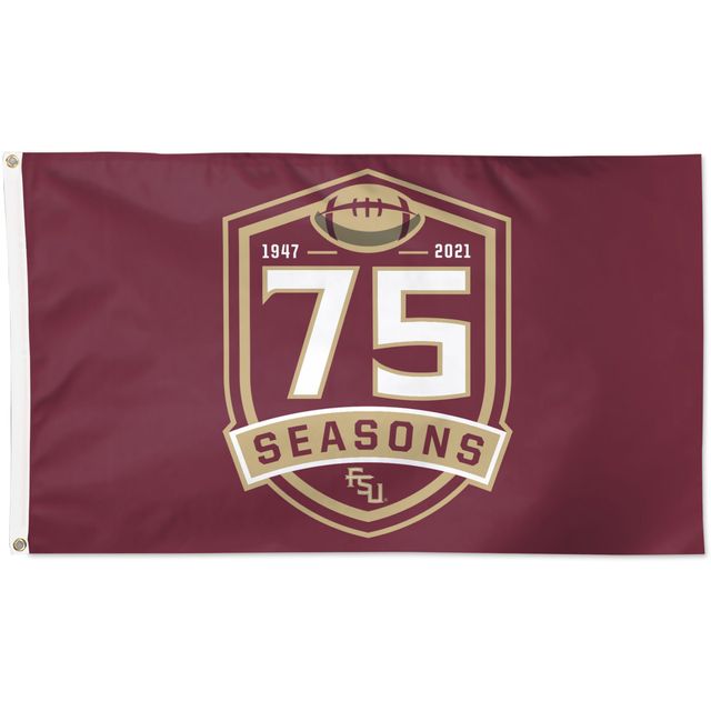 Drapeau simple face WinCraft Florida State Seminoles 75 Seasons 3' x 5'