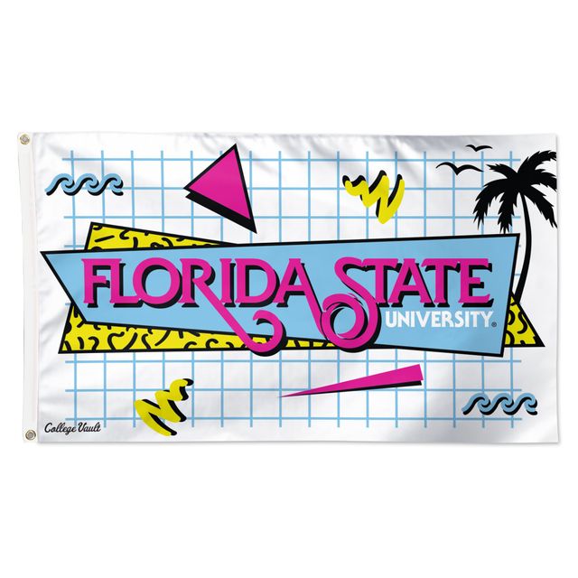 WinCraft Florida State Seminoles Beach Club 7,6 x 12,7 cm Drapeau de formes de luxe unilatéral