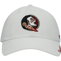 Women's '47 White Florida State Seminoles Miata Clean Up Logo Adjustable Hat