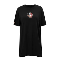 Women's Pro Standard Black Florida State Seminoles Tonal Neutral Mini T-Shirt Dress