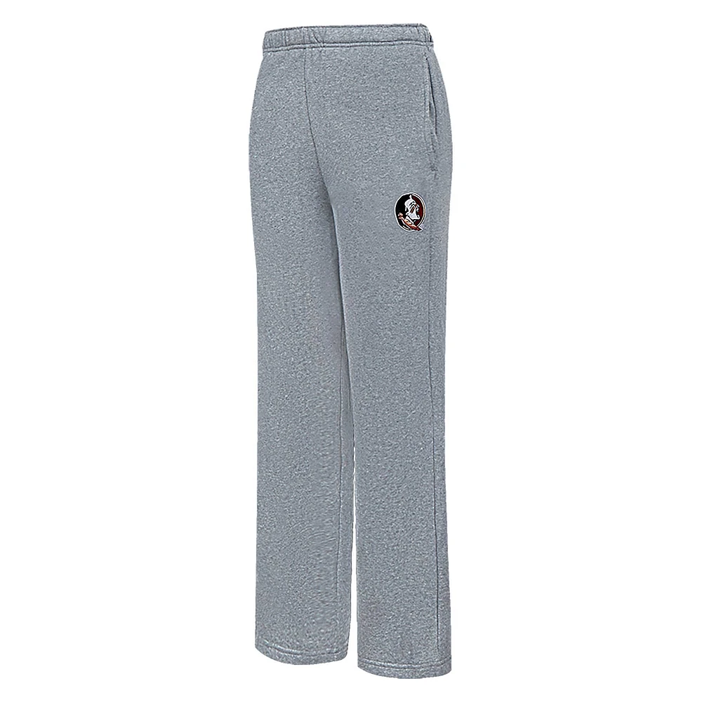 Women's Pro Standard Heather Charcoal Florida State Seminoles Tonal Neutral Relaxed Fit Fleece Sweatpants