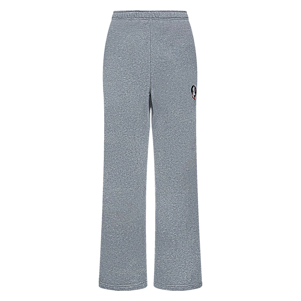 Women's Pro Standard Heather Charcoal Florida State Seminoles Tonal Neutral Relaxed Fit Fleece Sweatpants
