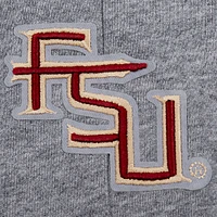 Women's Pro Standard Heather Charcoal Florida State Seminoles Tonal Neutral Relaxed Fit Fleece Sweatpants