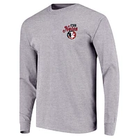 Youth Gray Florida State Seminoles Retro Script Long Sleeve T-Shirt