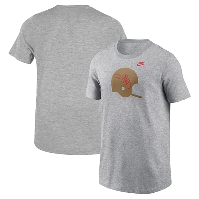 T-shirt pour casque Nike Florida State Seminoles jeunes, gris chiné