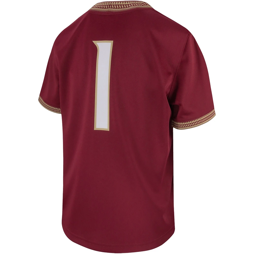 Youth Nike #1 Garnet Florida State Seminoles Untouchable Replica Game Jersey