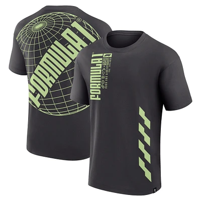 T-shirt à réponse rapide pour homme en charbon de bois Formule 1
