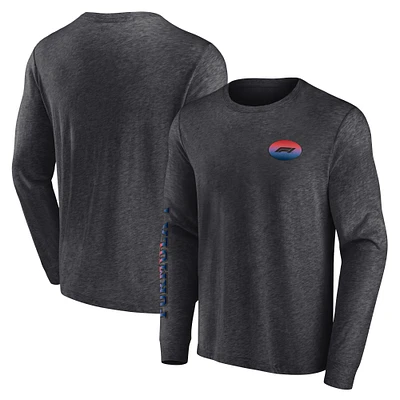 T-shirt à manches longues Fever Pitch pour homme, couleur anthracite, Formule 1