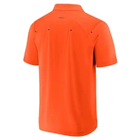 Men's Orange Formula 1 Tech Quarter-Zip Polo
