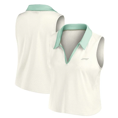 Débardeur blanc à col en V pour femme Formula 1 Studio Wellness