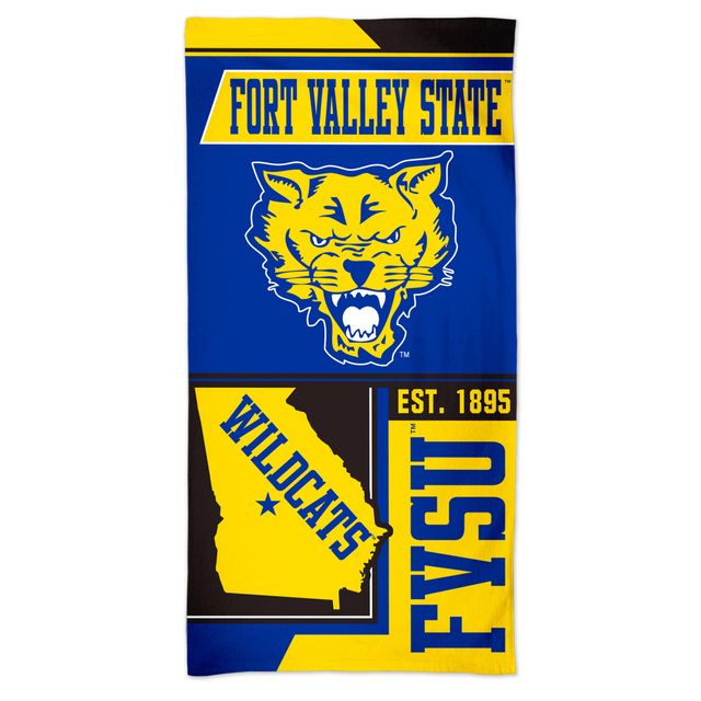 WinCraft Fort Valley State Wildcats Serviette de plage State Spectra 60'' x 30''