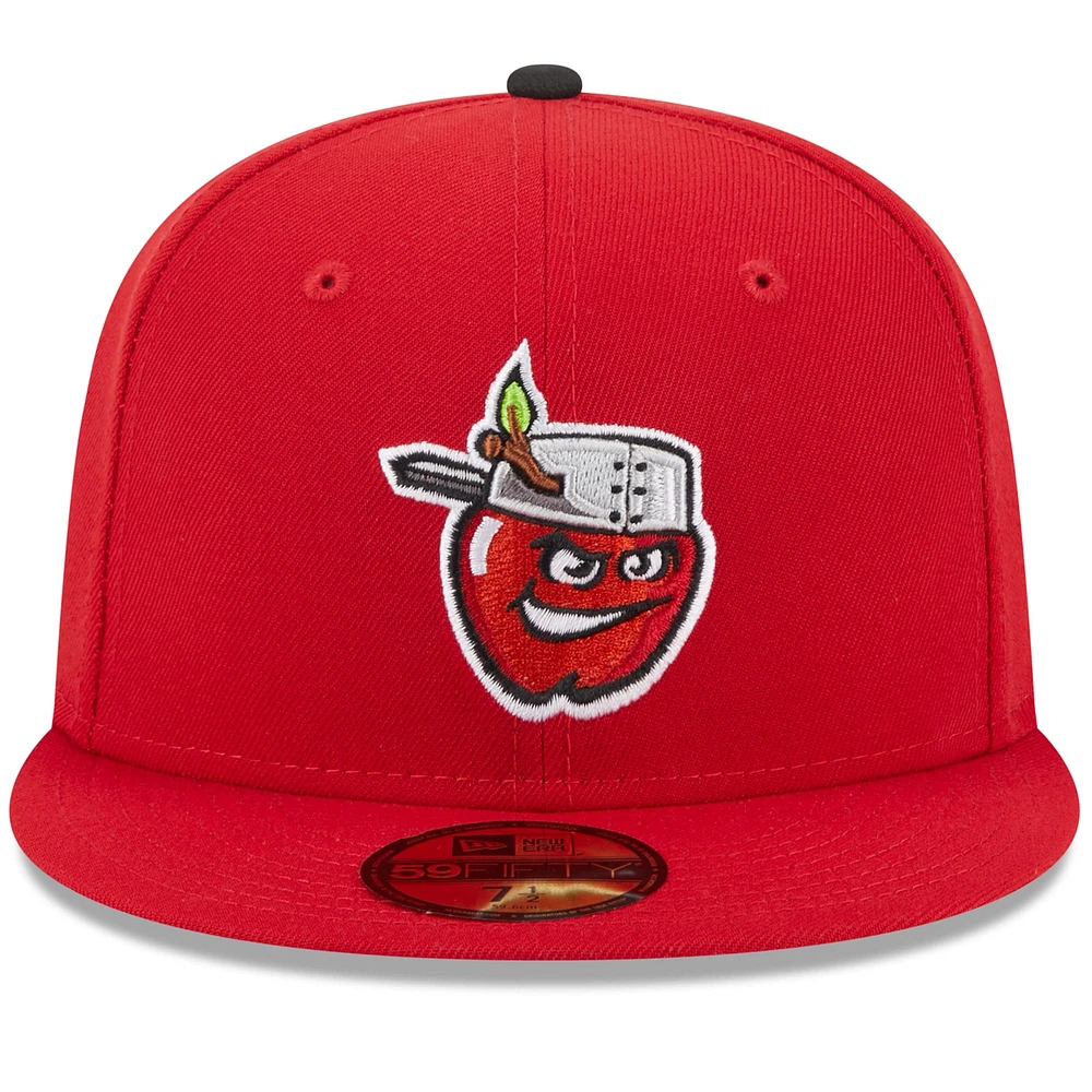 Casquette ajustée 59FIFTY à logo alternatif rouge Fort Wayne TinCaps New Era pour homme