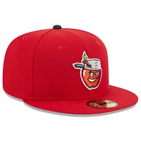 Casquette ajustée 59FIFTY à logo alternatif rouge Fort Wayne TinCaps New Era pour homme