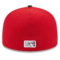 Casquette ajustée 59FIFTY à logo alternatif rouge Fort Wayne TinCaps New Era pour homme