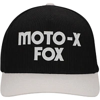 Men's Black Fox Racing Moto-X Corduroy Snapback Adjustable Hat