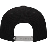 Men's Black Fox Racing Moto-X Corduroy Snapback Adjustable Hat