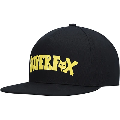 Men's Black Fox Super Trik Snapback Hat