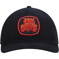 Men's Fox Black Colel Tri-Blend Trucker Flex Hat
