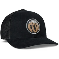 Men's Fox Black Turnout Mesh Flexfit Flex Hat