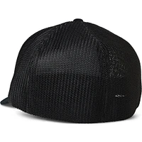 Men's Fox Black Turnout Mesh Flexfit Flex Hat