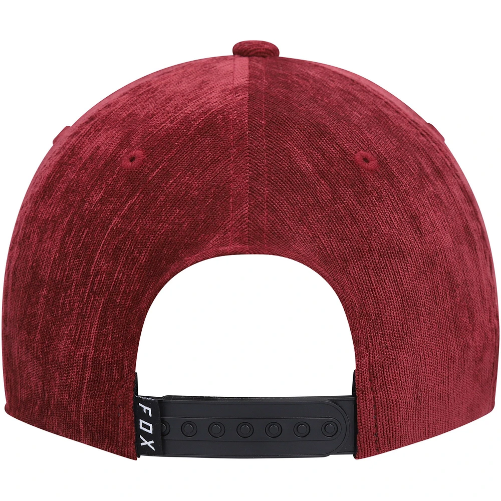 Men's Fox Maroon Fixated Snapback Hat