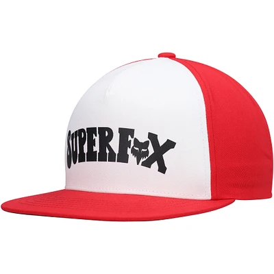 Men's White Fox Super Trik Snapback Hat