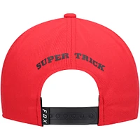 Youth Fox White/Red Super Trik Snapback Hat