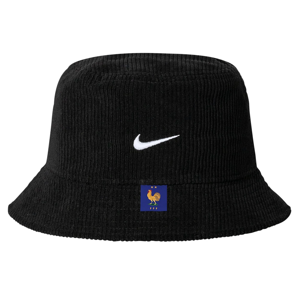 Men's Nike Black France National Team Corduroy Bucket Hat